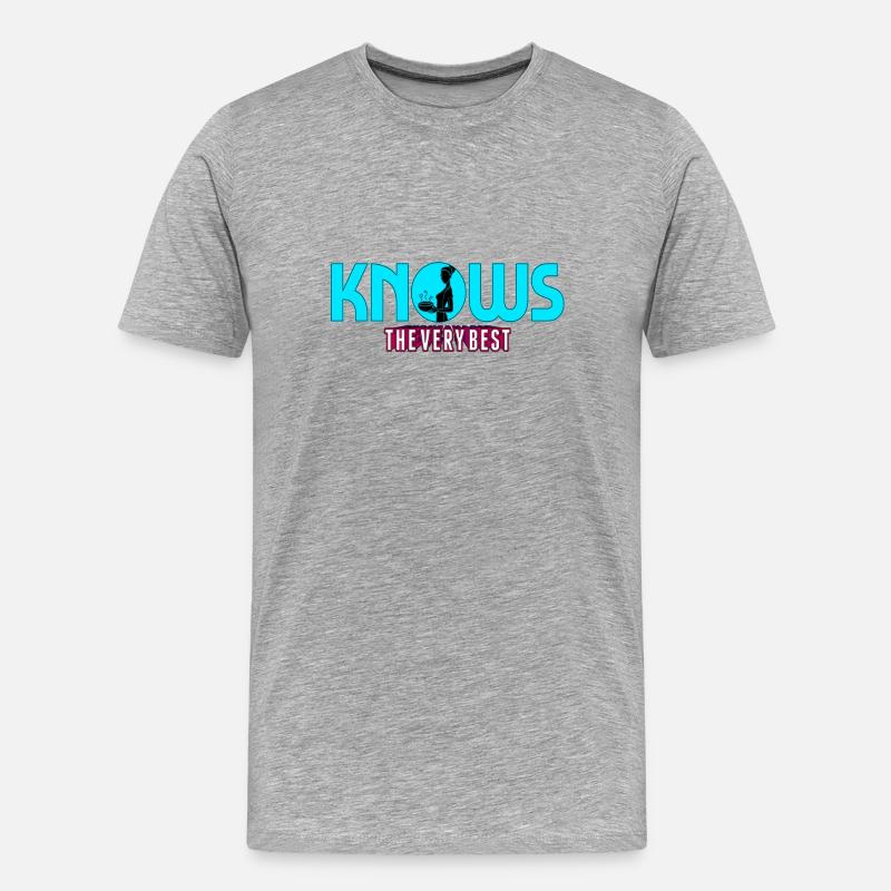 Muttertag - Männer Premium Bio T-Shirt - Grau meliert
