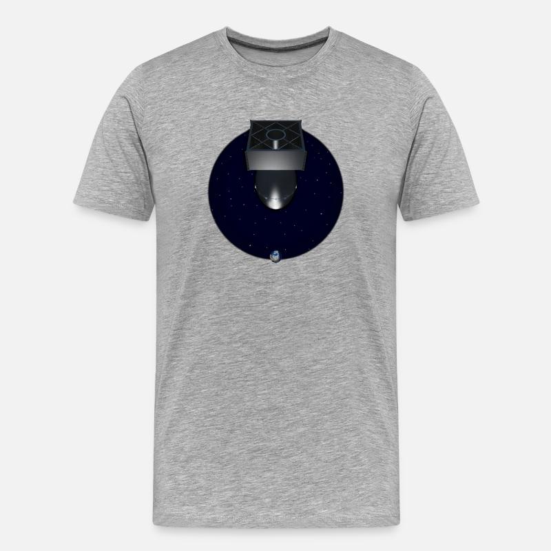 Bombe A - Männer Premium Bio T-Shirt - Grau meliert