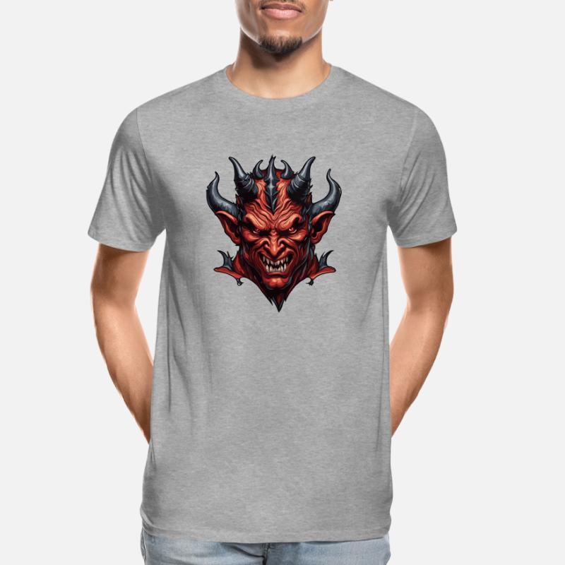 Devil / Hell / Horror / Devilish / Evil Men's Premium Organic T-Shirt