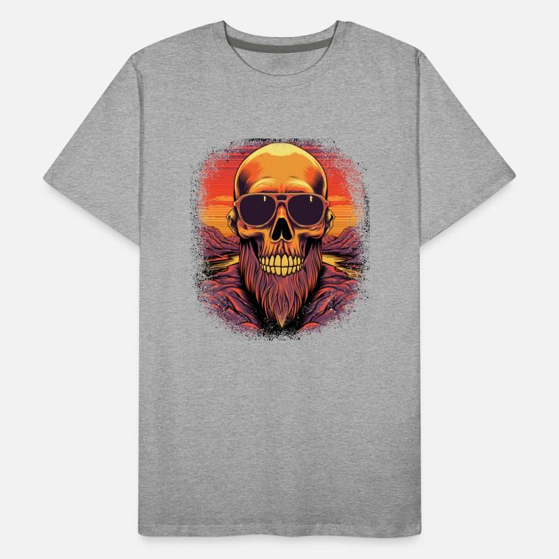 mustache beard accessory store full beard awesome Männer Premium Bio T-Shirt