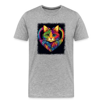 Fun dump  Bible Verse Féminisme Une race - T-shirt bio Premium Homme - gris chiné - Devant - Damien (186cm)