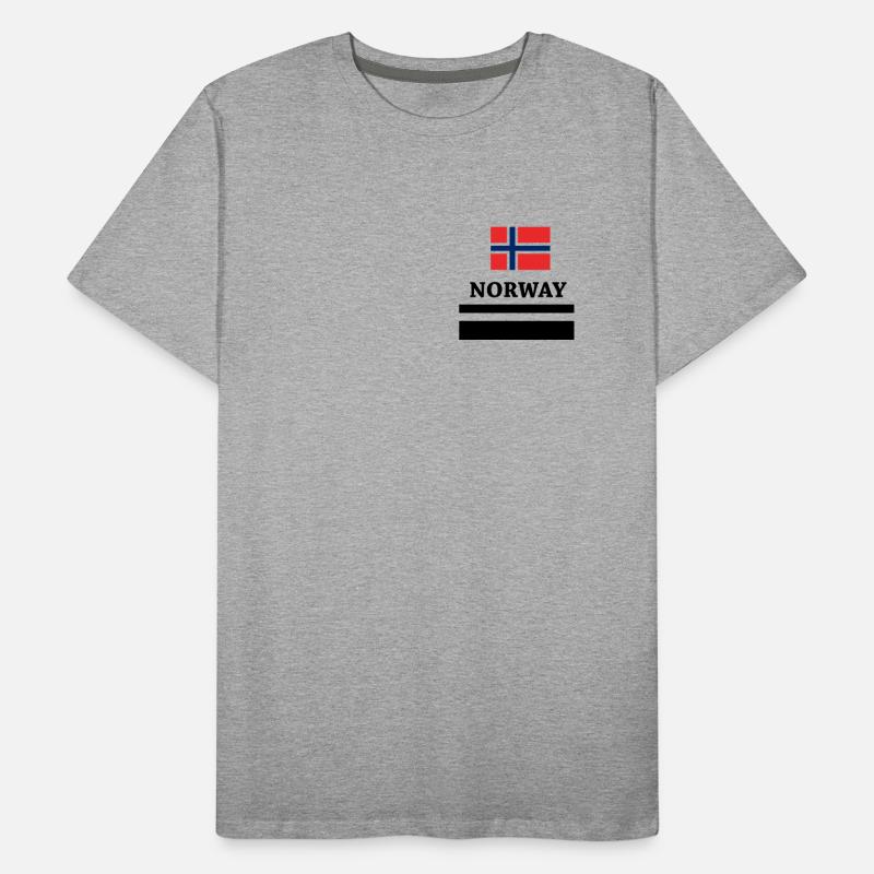 Norwegen-Flaggensymbol Männer Premium Bio T-Shirt