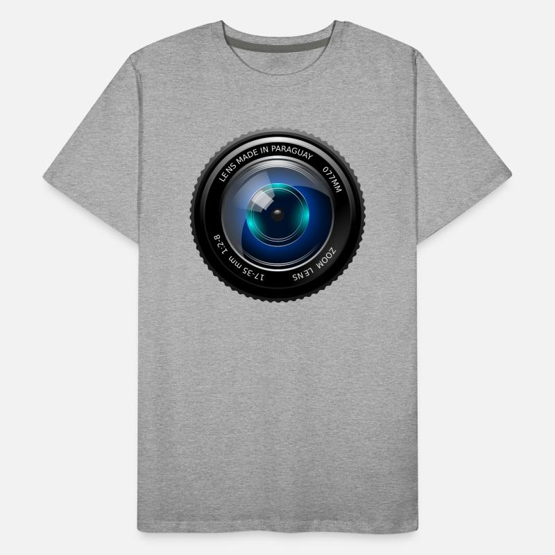 objectif de la caméra T-shirt bio Premium Homme