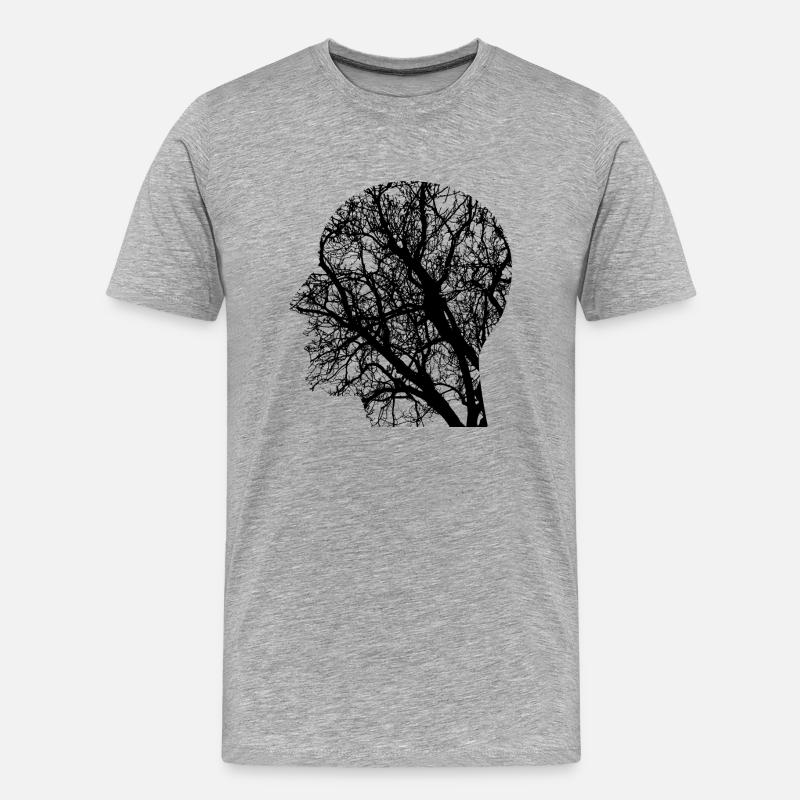 Networked - Mind Network - Men's Premium Organic T-Shirt - heather grey