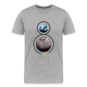 Apollo 8 - T-shirt bio Premium Homme - gris chiné - Devant - Damien (186cm)
