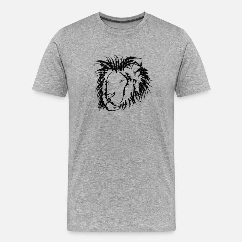 Loewe - Männer Premium Bio T-Shirt - Grau meliert