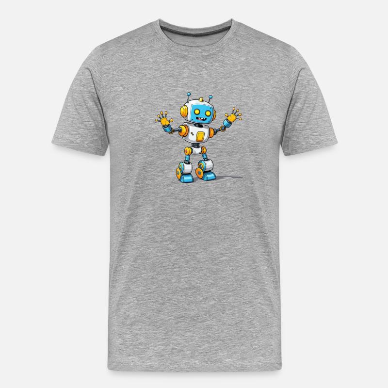 Motivation Algorithm - Männer Premium Bio T-Shirt - Grau meliert