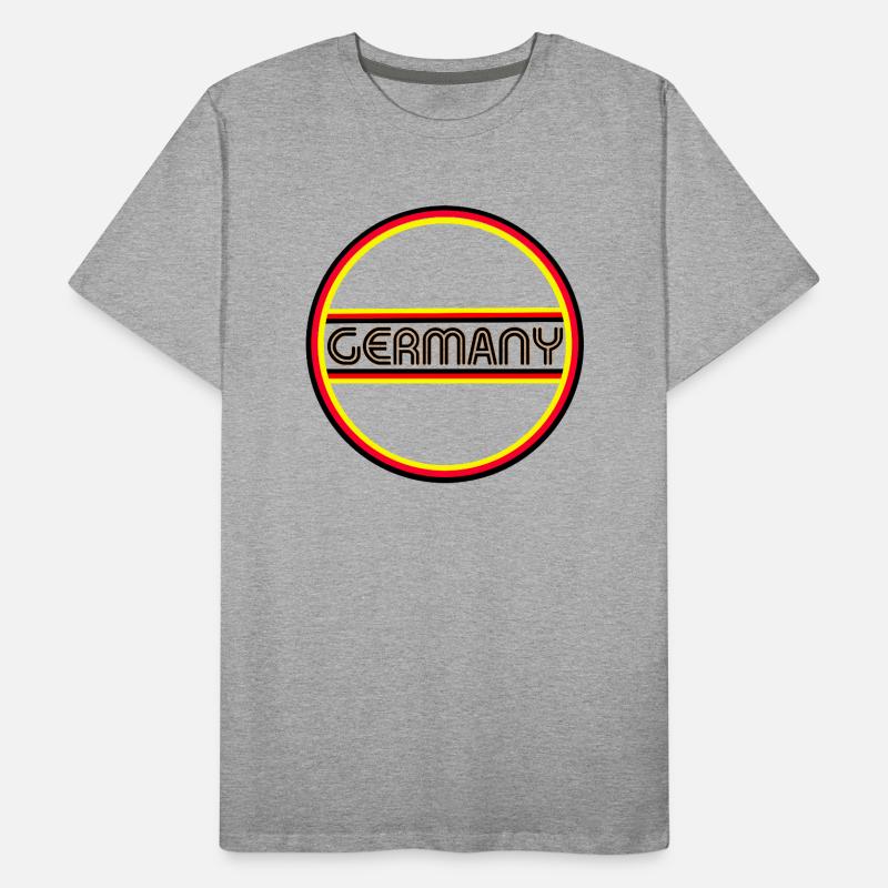 GERMANY Circle Pattern Germany Men's Premium Organic T-Shirt