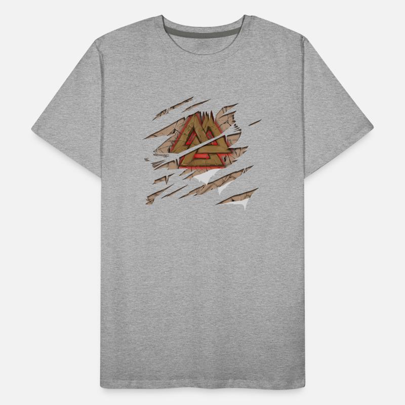 Wikinger Odins Zeichen Männer Premium Bio T-Shirt
