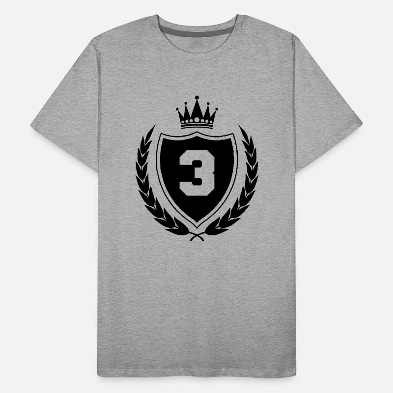 wappen 3 Männer Premium Bio T-Shirt
