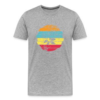 Rose - T-shirt bio Premium Homme - gris chiné - Devant - Damien (186cm)