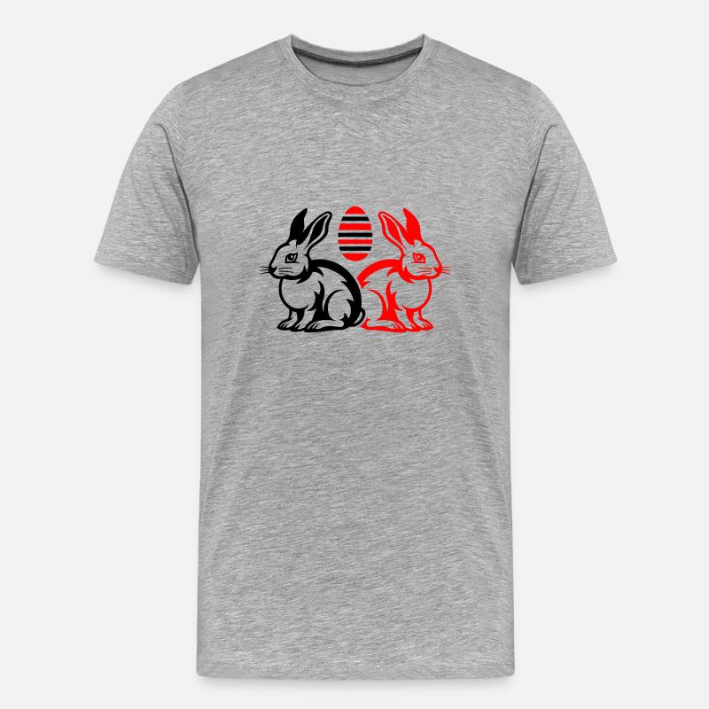 Easter Bunny Easter - Men's Premium Organic T-Shirt - heather grey
