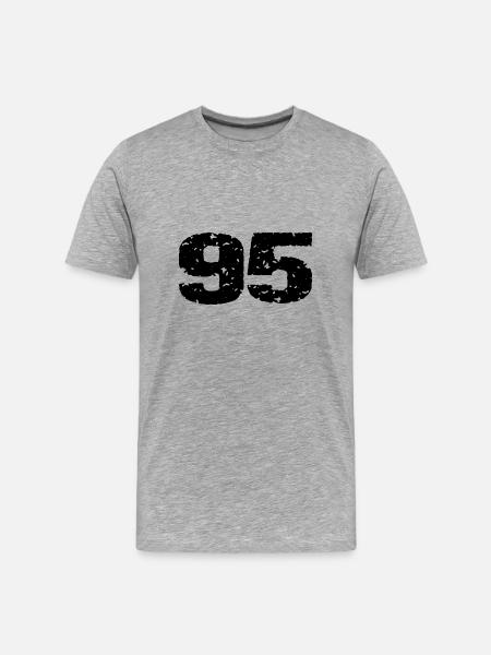 95 Number Leotard - Men's Premium Organic T-Shirt - heather grey
