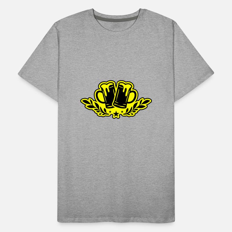 Bierglas Bierkrug Bier Männer Premium Bio T-Shirt