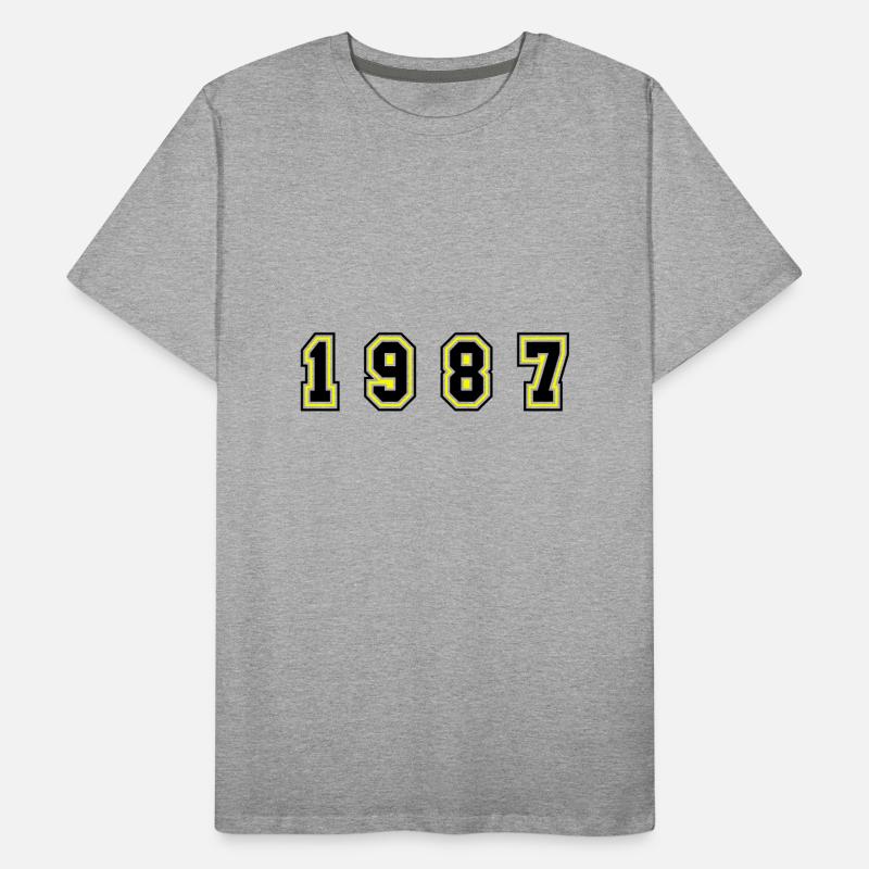 Numéro de l’année 1987 T-shirt bio Premium Homme