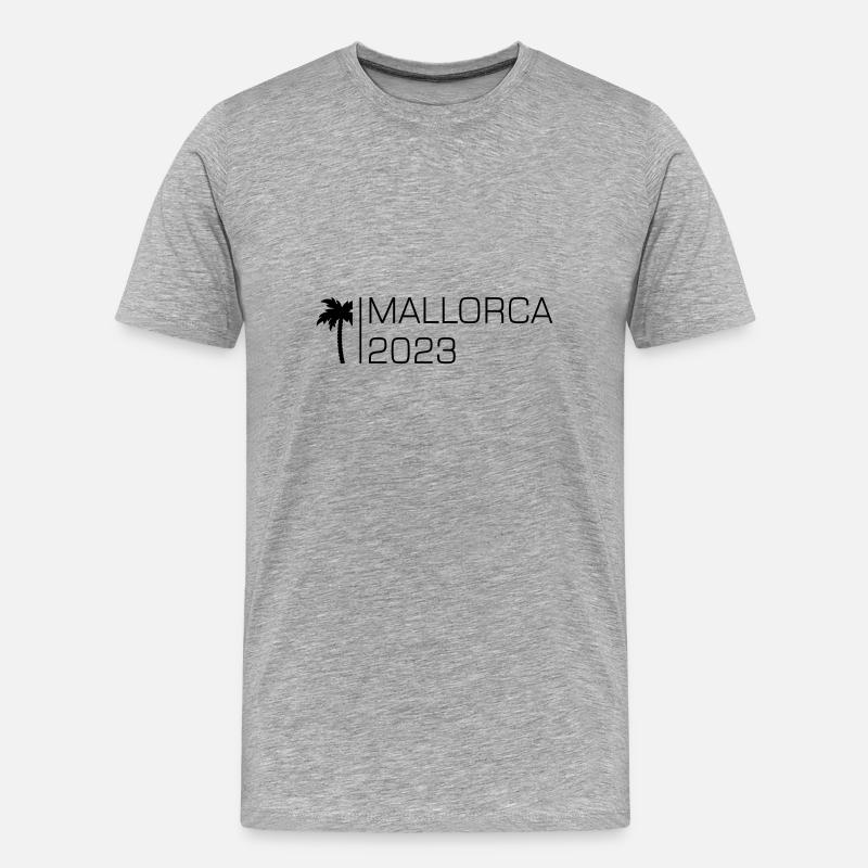 Mallorca 2023 - Männer Premium Bio T-Shirt - Grau meliert