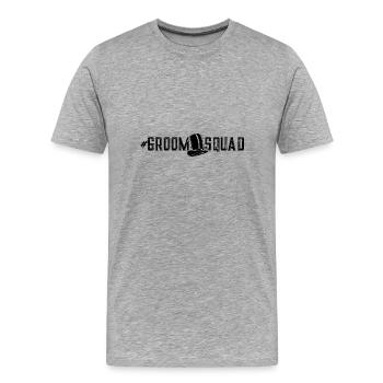 Groom Squad Bachelor - T-shirt bio Premium Homme - gris chiné - Devant - Damien (186cm)