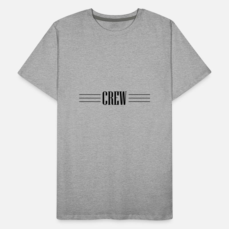 Conception de l’équipage T-shirt bio Premium Homme