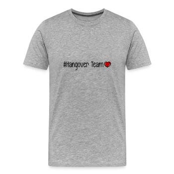 Hangover Team Heart - Men's Premium Organic T-Shirt - heather grey - Front - Damien (186cm)