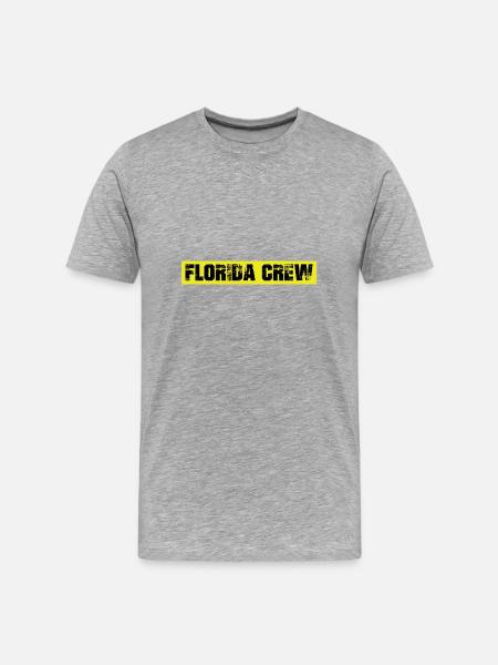Équipage de Floride - T-shirt bio Premium Homme - gris chiné
