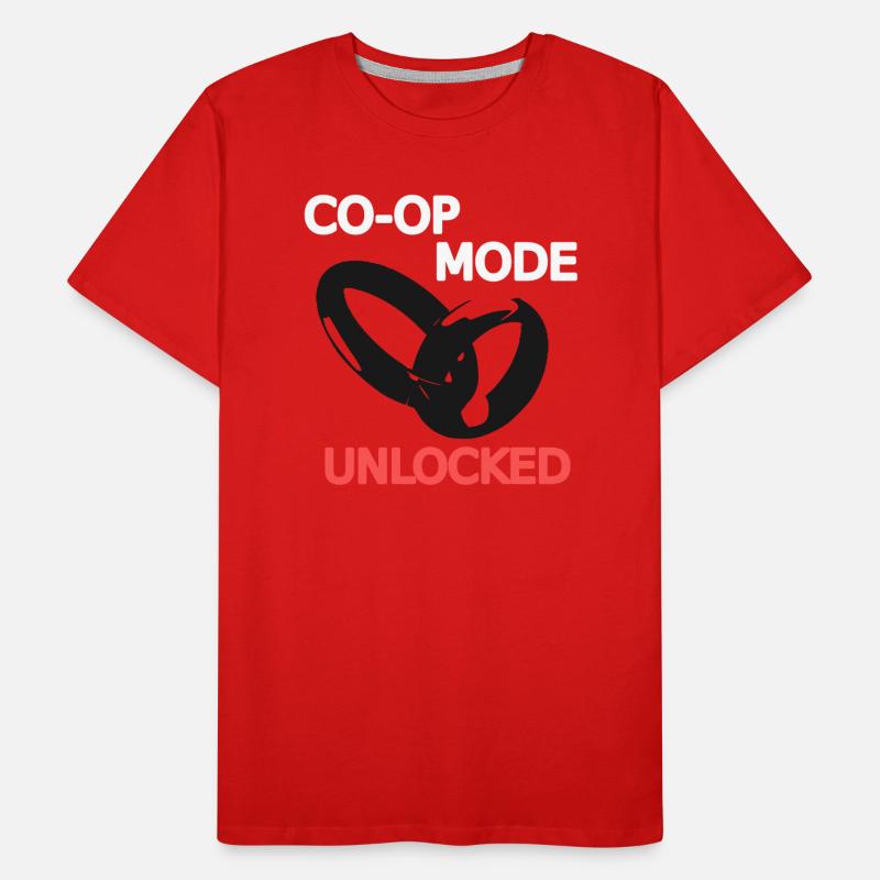 Ehe Hochzeit Ehefrau Ehemann Multiplayer Koop 2 Männer Premium Bio T-Shirt