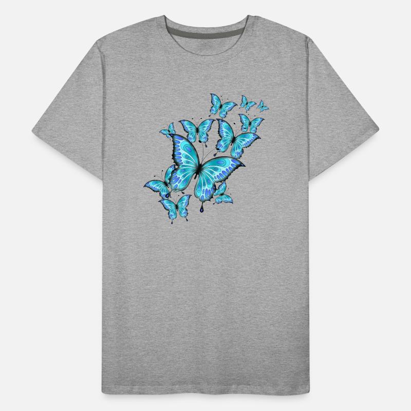 Schmetterlinge Männer Premium Bio T-Shirt