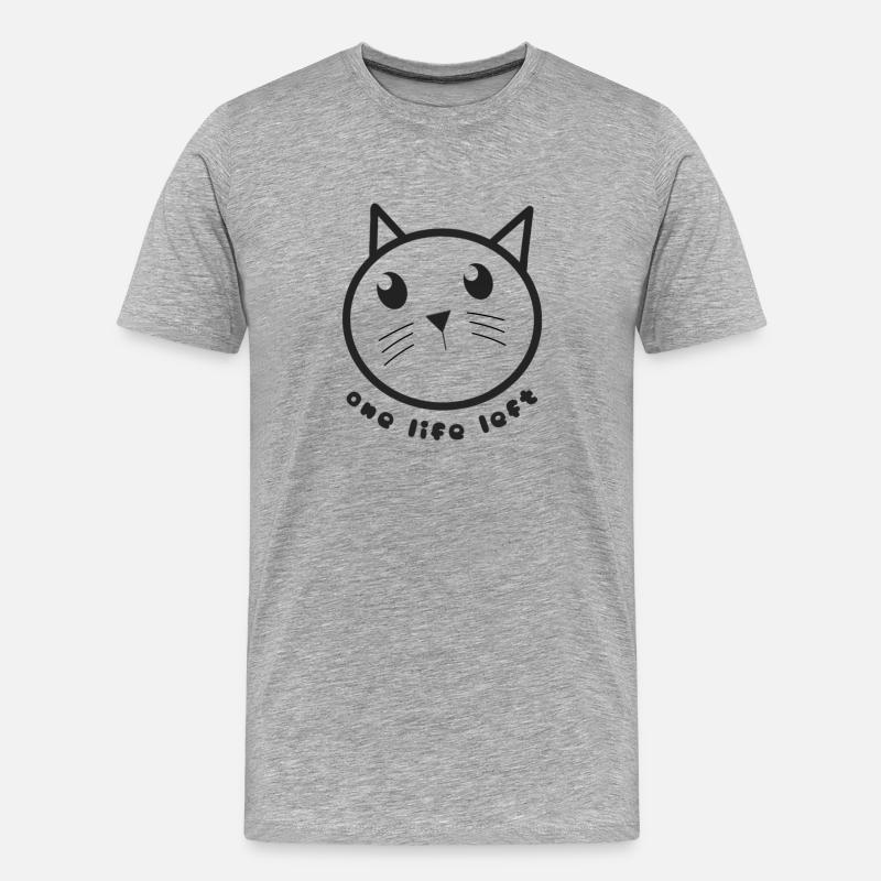 Noch ein Leben - Männer Premium Bio T-Shirt - Grau meliert