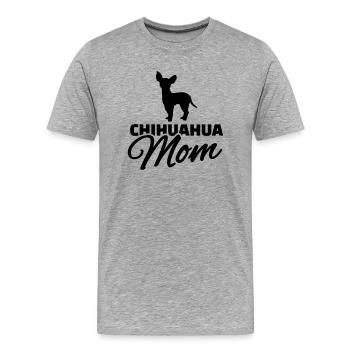 Chihuahua - Männer Premium Bio T-Shirt - Grau meliert - Vorne - Damien (186cm)