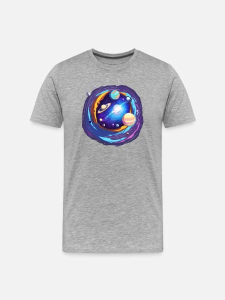 Magical Universe - Men's Premium Organic T-Shirt - heather grey