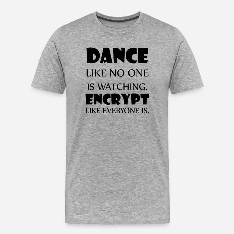 Dancing Dance Music - Männer Premium Bio T-Shirt - Grau meliert