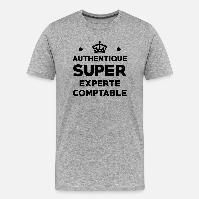 Expert Comptable / Comptabilité / Comptable / - T-shirt bio Premium Homme - gris chiné