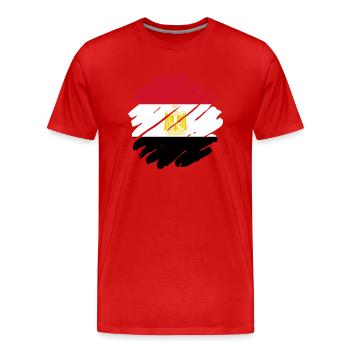 Egypt Flag Hurghada Africa Egyptian Flag - Men's Premium Organic T-Shirt - red - Front - Damien (186cm)
