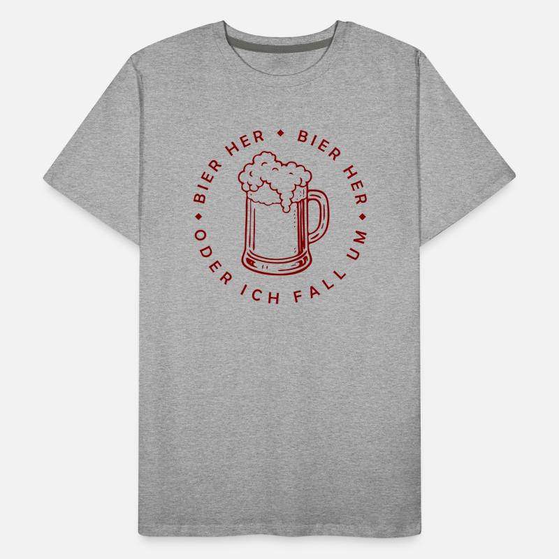 Bees here - Oder ich fall um! Men's Premium Organic T-Shirt