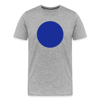 Kreis - Männer Premium Bio T-Shirt - Grau meliert - Vorne - Damien (186cm)