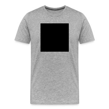 rechteck - quadrat - Männer Premium Bio T-Shirt - Grau meliert - Vorne - Damien (186cm)