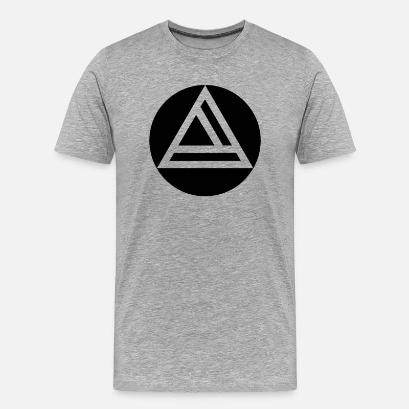 Affectrecordings Logo - Männer Premium Bio T-Shirt - Grau meliert