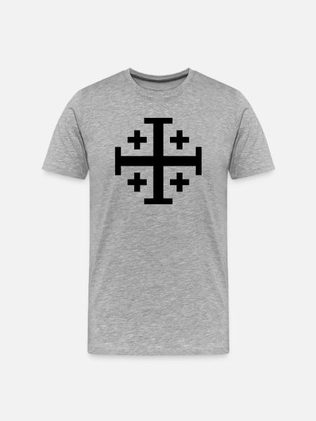 Christianity Collection - Men's Premium Organic T-Shirt - heather grey