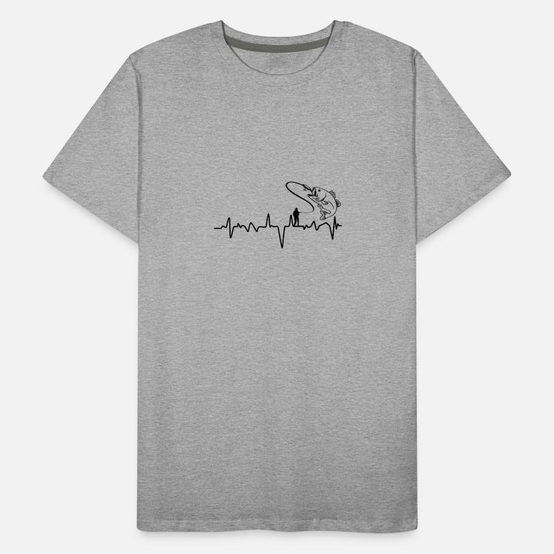 Pêche Evolution poisson T-shirt bio Premium Homme