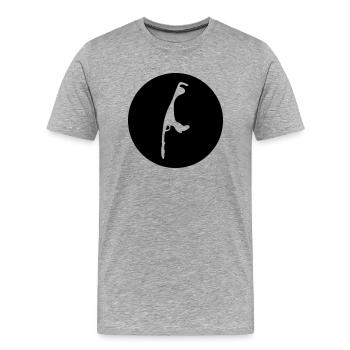 Sylt - Männer Premium Bio T-Shirt - Grau meliert - Vorne - Damien (186cm)