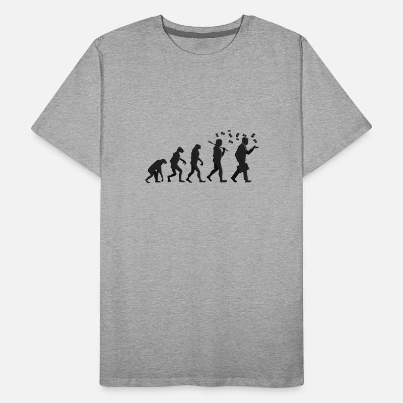 Evolution - Capitalist - Gift Men's Premium Organic T-Shirt