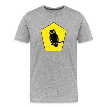 bedrohtes Naturschutzgebiet - Männer Premium Bio T-Shirt - Grau meliert - Vorne - Damien (186cm)