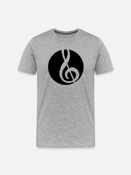 Music - Men's Premium Organic T-Shirt - heather grey