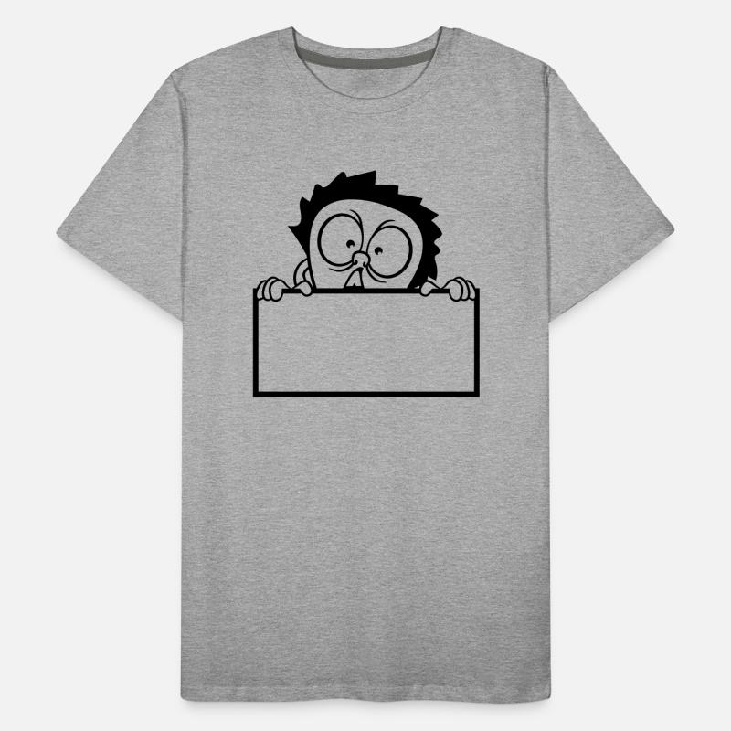 bouclier du texte mur caché mur écrire erschr T-shirt bio Premium Homme
