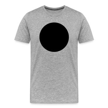 circle dot 4 your design - Männer Premium Bio T-Shirt - Grau meliert - Vorne - Damien (186cm)