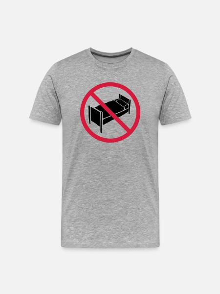 No bed zone - Men's Premium Organic T-Shirt - heather grey