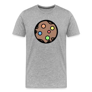 Biscuit - Men's Premium Organic T-Shirt - heather grey - Front - Damien (186cm)