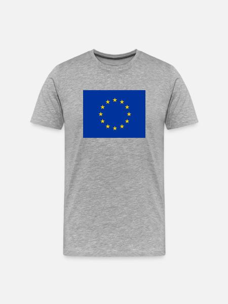 European Union flag - Men's Premium Organic T-Shirt - heather grey