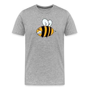 Ur die harten kommen in Garten - Männer Premium Bio T-Shirt - Grau meliert - Vorne - Damien (186cm)