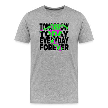 Skateboarding forever - Men's Premium Organic T-Shirt - heather grey - Front - Damien (186cm)