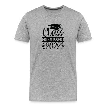 Classe rejetée en 2022 - T-shirt bio Premium Homme - gris chiné - Devant - Damien (186cm)